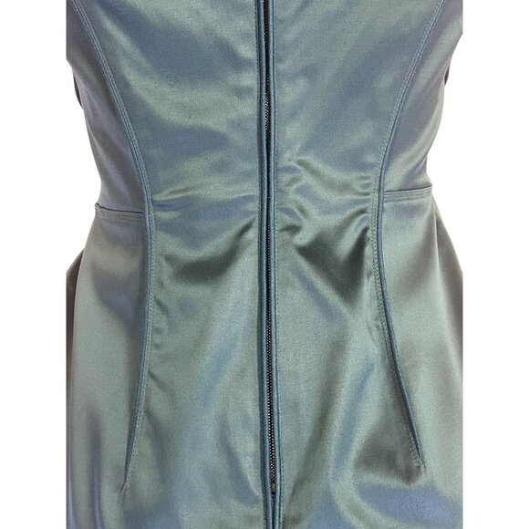 Zacposen Bodycon Back Zipper Girly Glam Dark Green Size 6 Women's Dress - New - Picture 7 of 10